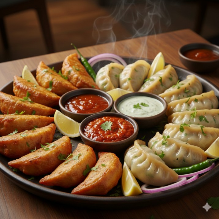 Paneer Momos Platter